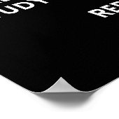 Eet, slaap ga naar klinieken freak out studie voor poster (Hoek)