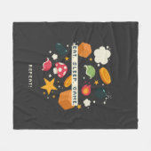 Eet. Slaap. Game. Herhaal. Fleece Deken (Voorkant (Horizontaal))