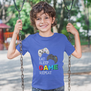 Eet Slaap Game Herhaal Gamer T-shirt