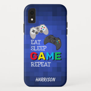 Eet, Slaap, Game, Herhaal Persoonlijke gamer Case-Mate iPhone Case