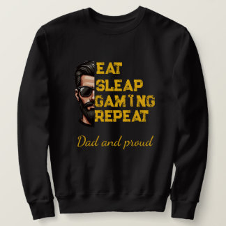 Eet Slaap Gamen Herhaal Cool Gamer Kunst T-Shirt
