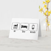 Eet, Slaap, Geocache Kaart (Gele Bloem)