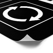 Eet. Slaap. Geocaching. Herhaal Poster (Hoek)