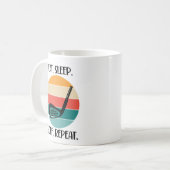 Eet. Slaap. Golf. Herhaal. Koffiemok (Voorkant links)