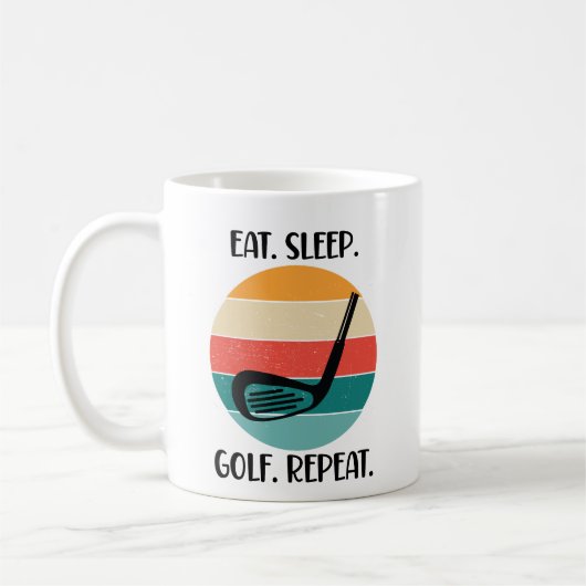 Eet. Slaap. Golf. Herhaal. Koffiemok (Links)