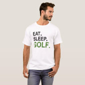 Eet. Slaap. Golf. T-shirt (Voorkant volledig)