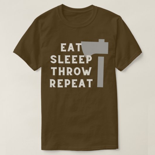 Eet slaap goot herhaling t-shirt (Design voorkant)