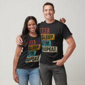 Eet Slaap Gym Herhaal Bodybuilder Workout T-shirt (Unisex)