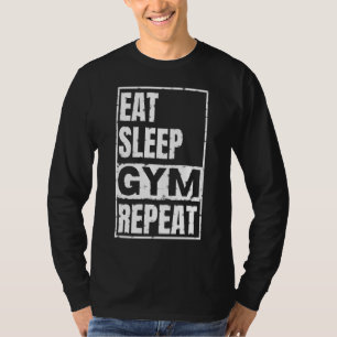 eet slaap gym herhaal T-shirt