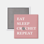 Eet slaap haakje herhalen magneet (Voorkant / Achterkant)