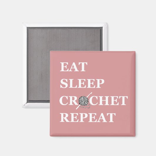 Eet slaap haakje herhalen magneet (Voorkant / Achterkant)