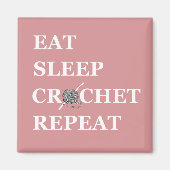 Eet slaap haakje herhalen magneet (Voorkant)