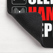 Eet. Slaap. Ham Radio. Herhaal Muismat (Hoek)