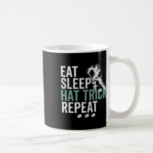 Eet Slaap Hat Trick Herhaal Koel Ijshockey Puck Fa Koffiemok
