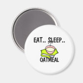 Eet slaap havermout magneet (Voorkant / Achterkant)
