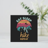 Eet, slaap, heek, herhaal kaart (Staand voorkant)