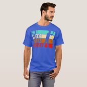 Eet Slaap Herhaal Darts T-shirt (Voorkant volledig)