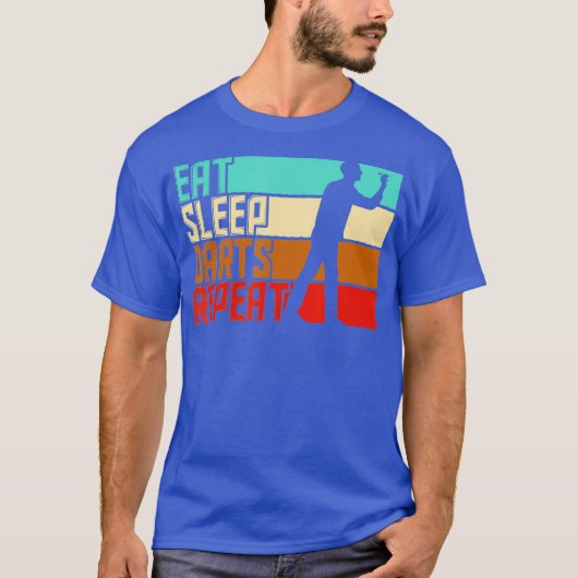 Eet Slaap Herhaal Darts T-shirt (Voorkant)