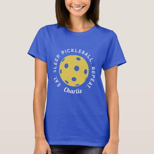 Eet Slaap Herhaal: Pickleball T-shirt (Voorkant)