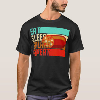  Eet Slaap Herhaal Salami T-shirt