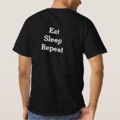 Eet, slaap, herhaal T-shirt (Achterkant)