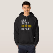 Eet slaap Herping herhaalde Hoodie (Voorkant volledig)
