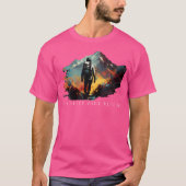 Eet Slaap Hike Herhaal Hiking Camping Retro  T-shirt (Voorkant)