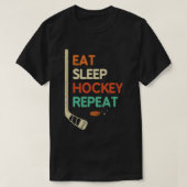Eet Slaap Hockey Herhaal Hockey Lovers T-shirt (Design voorkant)