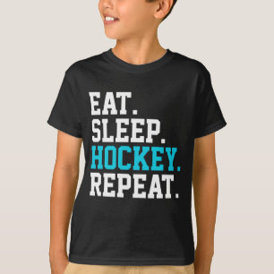 Eet Slaap Hockey Herhaal -Hockeyliefhebbers T-shirt