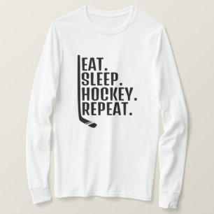 Eet Slaap Hockey Herhaal T-shirt