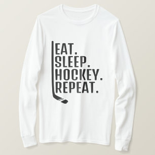 Eet Slaap Hockey Herhaal T-shirt