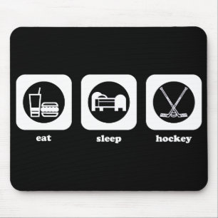 Eet. Slaap. Hockey. Mousepad Muismat