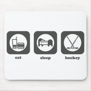 Eet. Slaap. Hockey. Mousepad Muismat