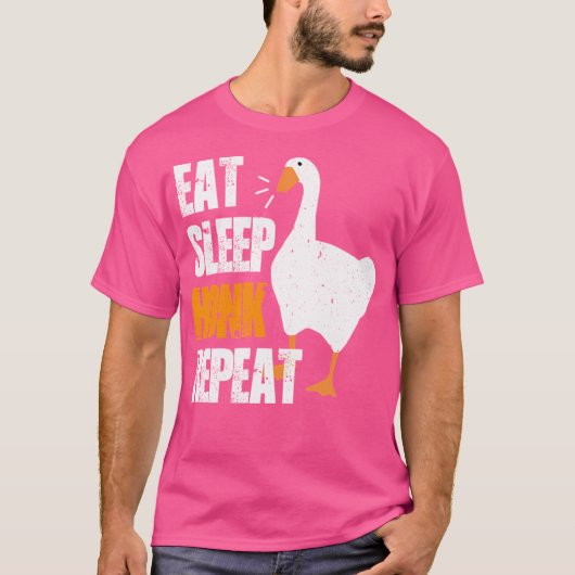 Eet Slaap Honk Herhaal T-shirt (Voorkant)