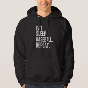 Eet Slaap Honkbal Herhaal Honkbal Premium Hoodie