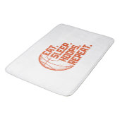 Eet Slaap Hoops Herhaal Basketbal Grappige Citaten Badmat (Gekanteld)