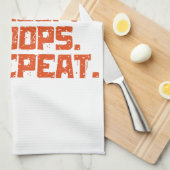 Eet Slaap Hoops Herhaal Basketbal Grappige Citaten Theedoek (Quarter Fold)