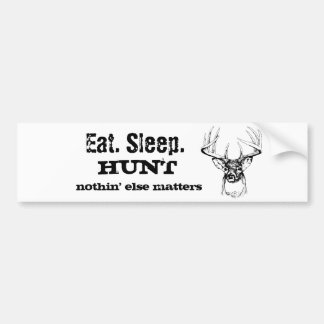 Eet. Slaap. HUNT Bumpersticker
