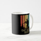 Eet Slaap Hunt Dier Stalking Lifestyle Grunter H Koffiemok (Voorkant rechts)