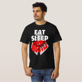 Eet Slaap Hustle.b T-shirt (Voorkant volledig)