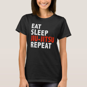 Eet Slaap Jiu Jitsu Braziliaans Jiu Jitsu T-shirt