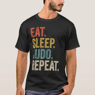 Eet Slaap Judo Herhaal Grappig Judo T-shirt
