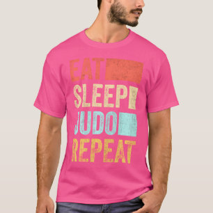 Eet Slaap Judo Herhaal Mannen Jongens Judo T-shirt