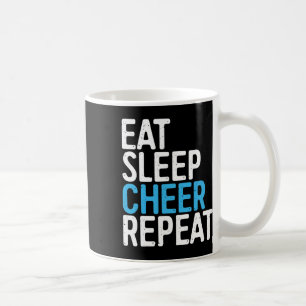 Eet Slaap Juich Herhaal T-shirt Cheerleader Cheerl Koffiemok