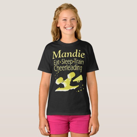 EET SLAAP JUICHENDE GEPERSONALISEERDE KLEDING T-SHIRT (Voorkant volledig)