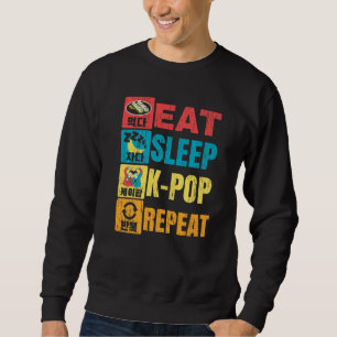 Eet Slaap K Pop Herhaal Koreaanse Pop Muziek K Pop Trui