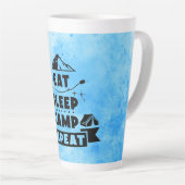 Eet, Slaap, Kamp, Herhaal Latte Mok (Rechterhoek)