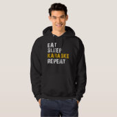 eet slaap karaoke repeke hoodie (Voorkant volledig)