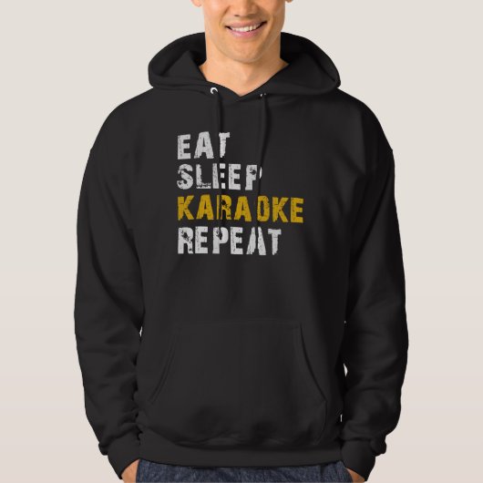 eet slaap karaoke repeke hoodie (Voorkant)