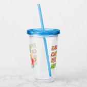 Eet, Slaap, Katten, Herhaal Acryl Drinkbeker (Links)